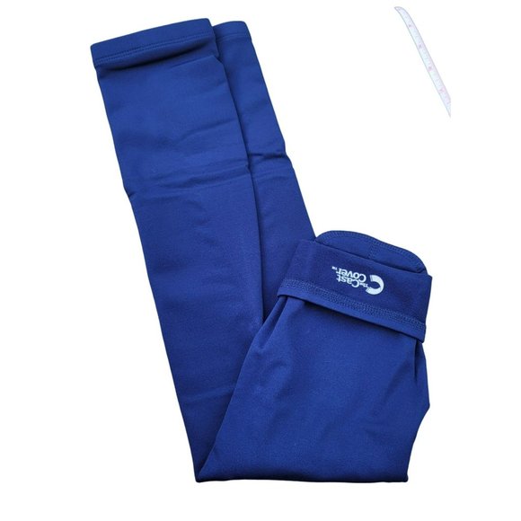 Cast Cover for Legs Colorful with Toe Cover Navy Blue Pattern S/M SM123-127 - Picture 2 of 7